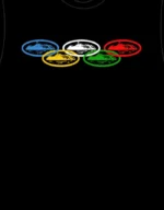 Corteiz Alcatraz Olympic T-Shirt Schwarz