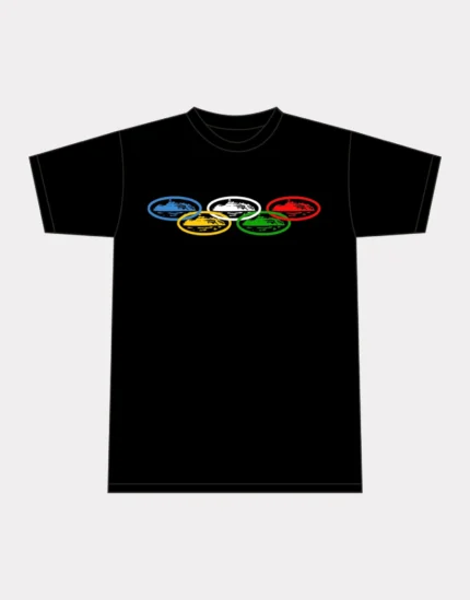 Corteiz Alcatraz Olympic T-Shirt Schwarz