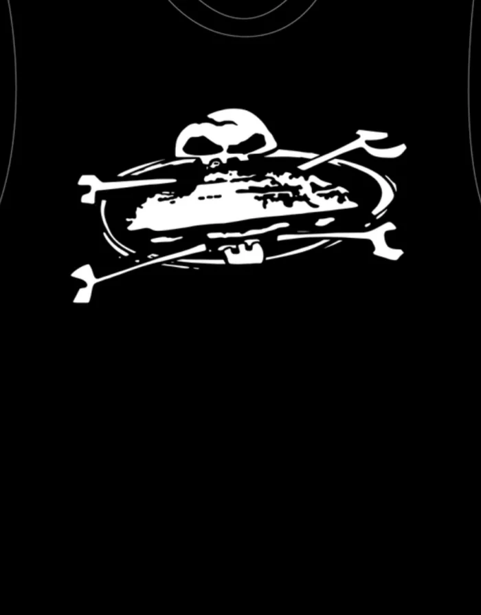 Corteiz Alcatraz Skull T-Shirt Schwarz