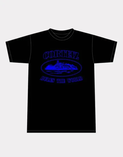 Corteiz Alcatraz T-Shirt Schwarz/Blau