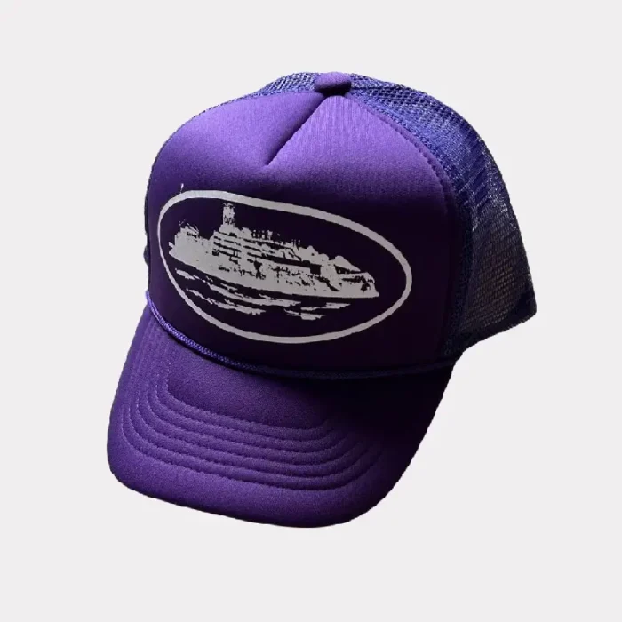Corteiz Alcatraz Trucker-Mütze Lila