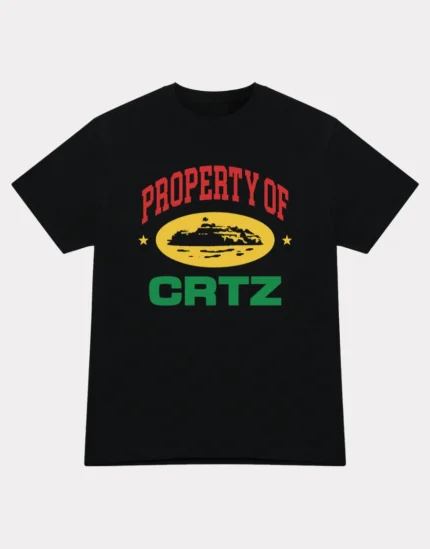 Corteiz Property Of Crtz Carni T-Shirt Schwarz