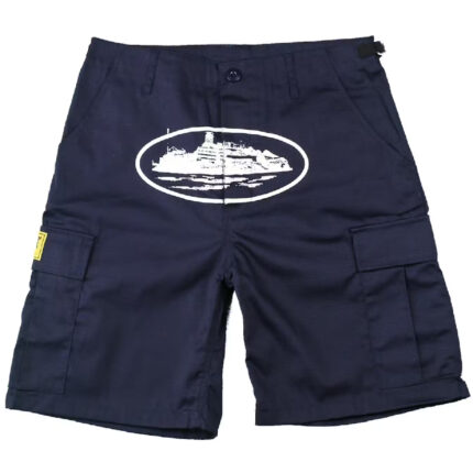 Corteiz Guerillaz 21′ Shorts in Marineblau